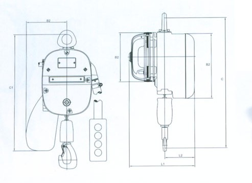 浙江手牌 HPK型環(huán)鏈電動葫蘆結構圖