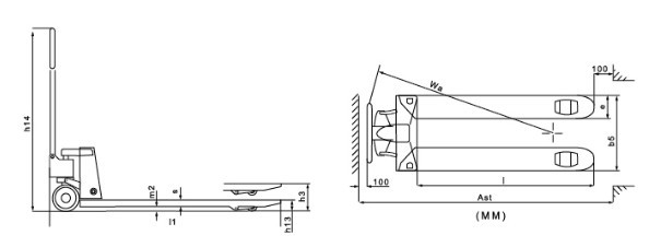 浙江儲(chǔ)力 SBA(25&30&35)手動(dòng)液壓搬運(yùn)車結(jié)構(gòu)圖