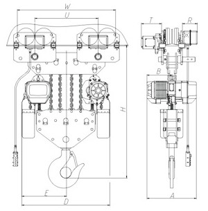江蘇佳力TXK 15噸環(huán)鏈電動葫蘆結(jié)構(gòu)圖