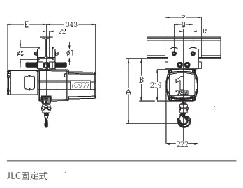 美國科美 JLC 電動環(huán)鏈葫蘆結構圖
