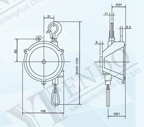 北京開源 ENDO-5型彈簧平衡器結(jié)構(gòu)圖