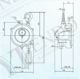 北京開源 ENDO-9型彈簧平衡器結(jié)構(gòu)圖