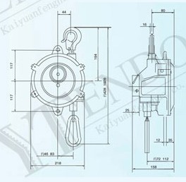 北京開源 ENDO-22型彈簧平衡器結(jié)構(gòu)圖
