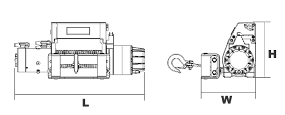 臺(tái)灣小金剛 DW-12000i車用電動(dòng)絞盤結(jié)構(gòu)圖