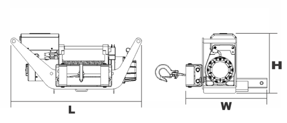 臺(tái)灣小金剛 DW-8000M車(chē)用電動(dòng)絞盤(pán)結(jié)構(gòu)圖