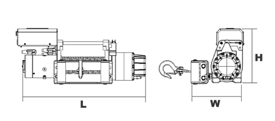 臺(tái)灣小金剛 DW-10000車用電動(dòng)絞盤結(jié)構(gòu)圖