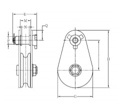 臺(tái)灣振鋒YOKE 8-503固定式滑車結(jié)構(gòu)圖