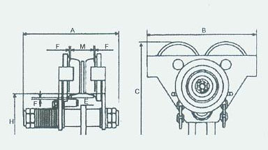 臺(tái)灣川崎 PT工字行車結(jié)構(gòu)圖